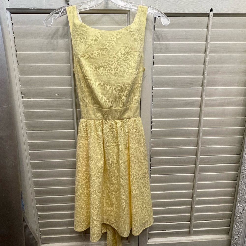 Lauren James Yellow Seersucker Dress - Picture 6 of 11